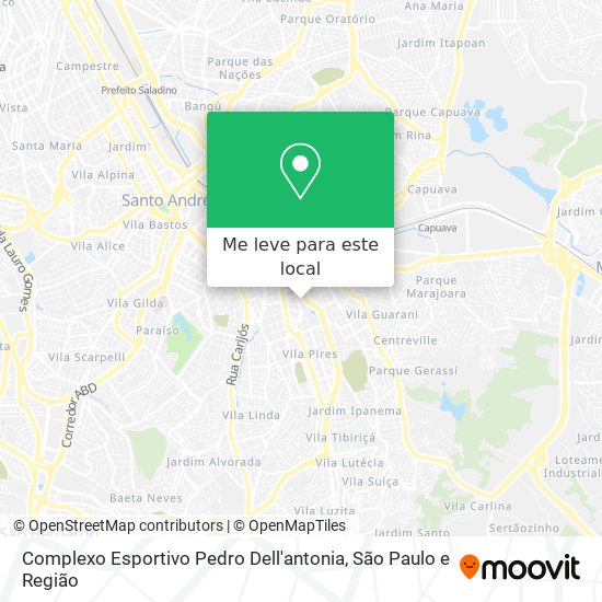 Complexo Esportivo Pedro Dell'antonia mapa