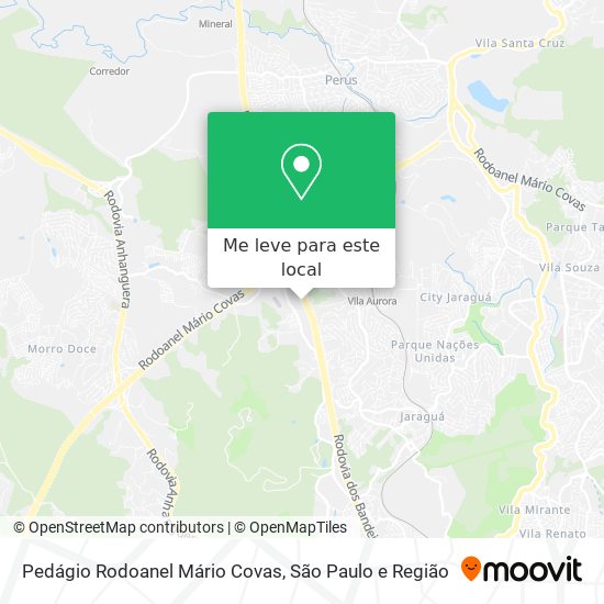 Pedágio Rodoanel Mário Covas mapa