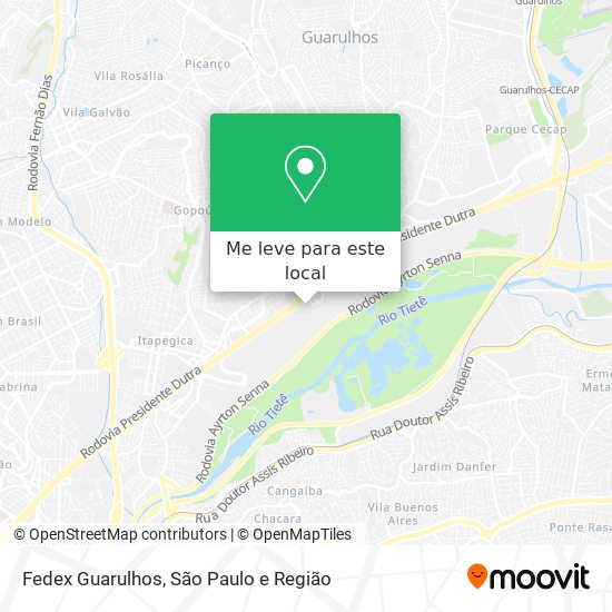 Fedex Guarulhos mapa