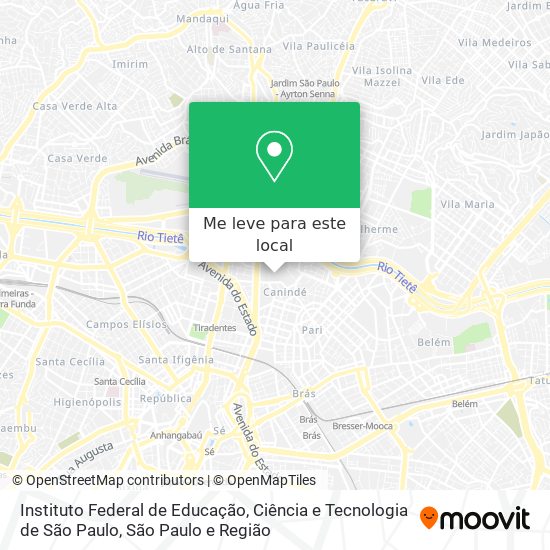 Instituto Federal de Educação, Ciência e Tecnologia de São Paulo mapa