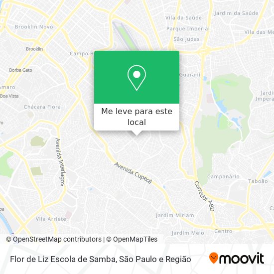 Flor de Liz Escola de Samba mapa