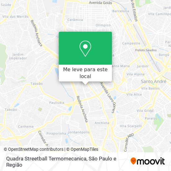 Quadra Streetball Termomecanica mapa