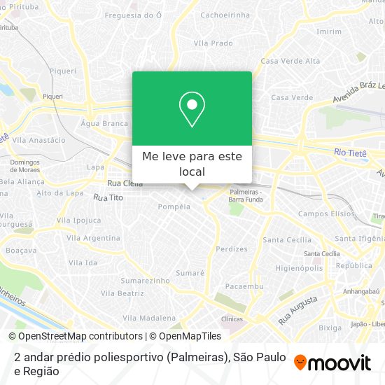 2 andar prédio poliesportivo (Palmeiras) mapa