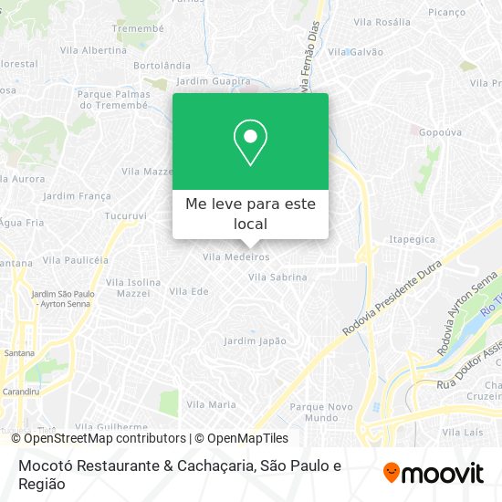 Mocotó Restaurante & Cachaçaria mapa