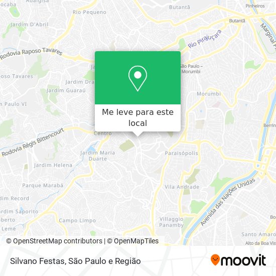 Silvano Festas mapa