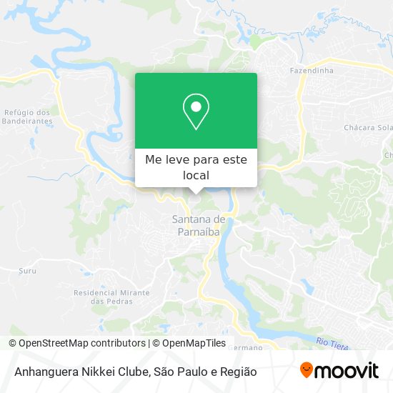 Anhanguera Nikkei Clube mapa