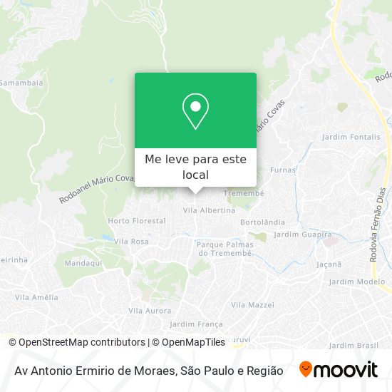 Av Antonio Ermirio de Moraes mapa