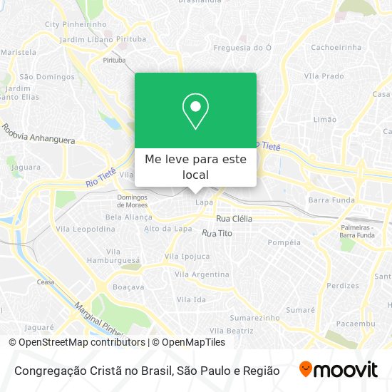 Congregação Cristã no Brasil mapa