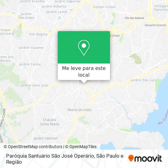 Paróquia Santuário São José Operário mapa