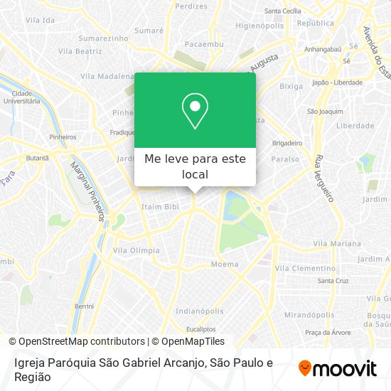 Igreja Paróquia São Gabriel Arcanjo mapa