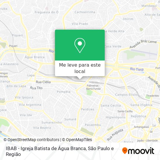IBAB - Igreja Batista de Água Branca mapa