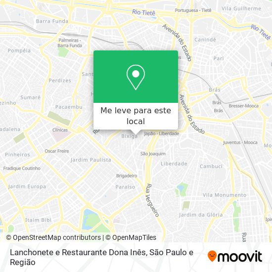 Lanchonete e Restaurante Dona Inês mapa
