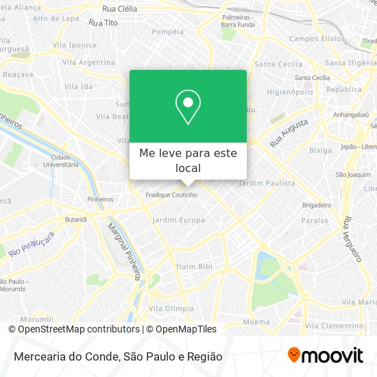 Mercearia do Conde mapa