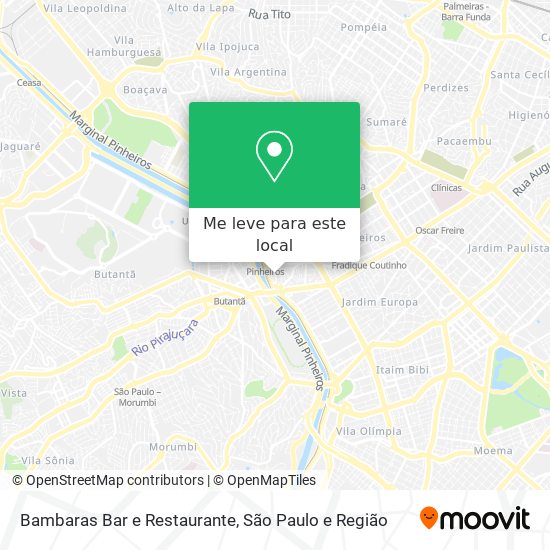 Bambaras Bar e Restaurante mapa
