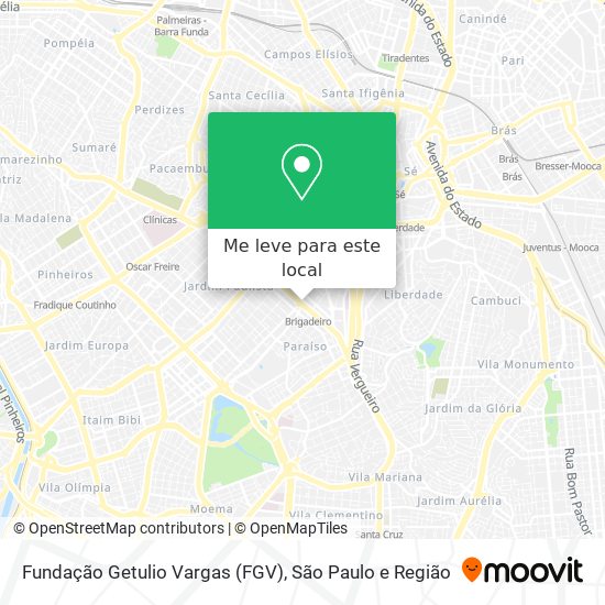 Fundação Getulio Vargas (FGV) mapa