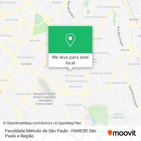 Faculdade Método de São Paulo - FAMESP mapa