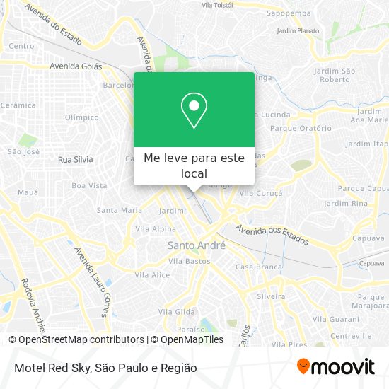 Motel Red Sky mapa