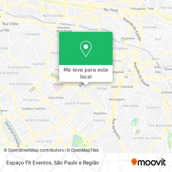 Espaço Fit Eventos mapa