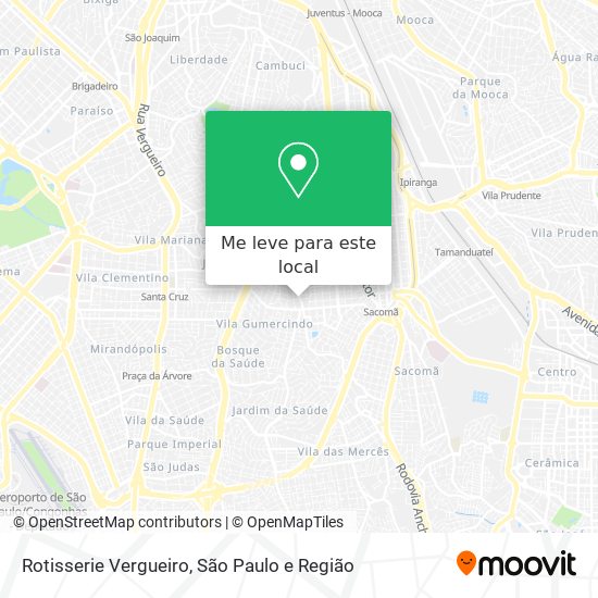 Rotisserie Vergueiro mapa