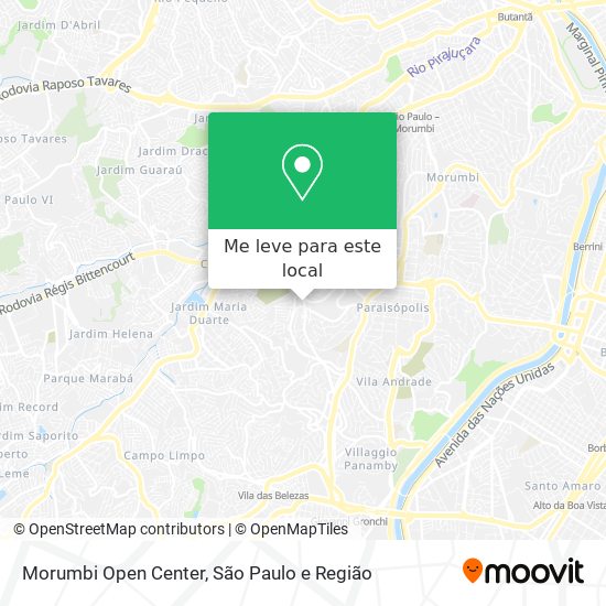 Morumbi Open Center mapa