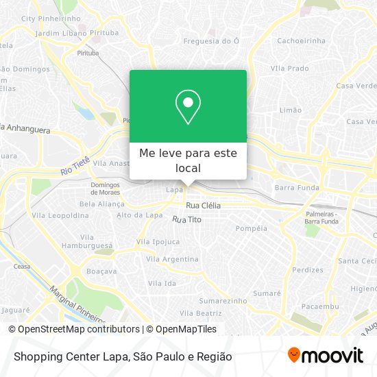 Shopping Center Lapa mapa