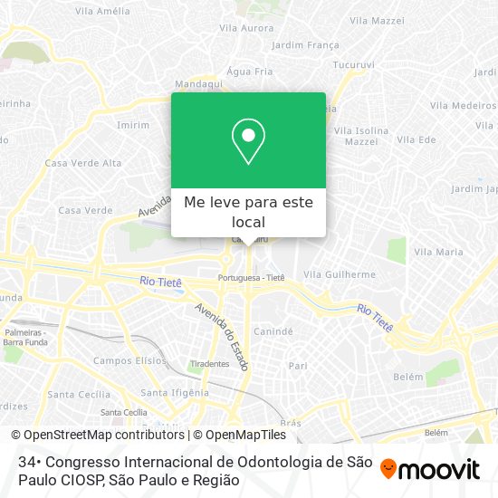 34• Congresso Internacional de Odontologia de São Paulo CIOSP mapa