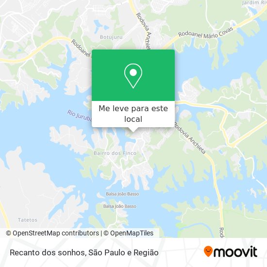 Recanto dos sonhos mapa