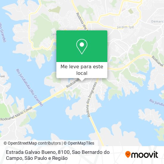 Estrada Galvao Bueno, 8100, Sao Bernardo do Campo mapa