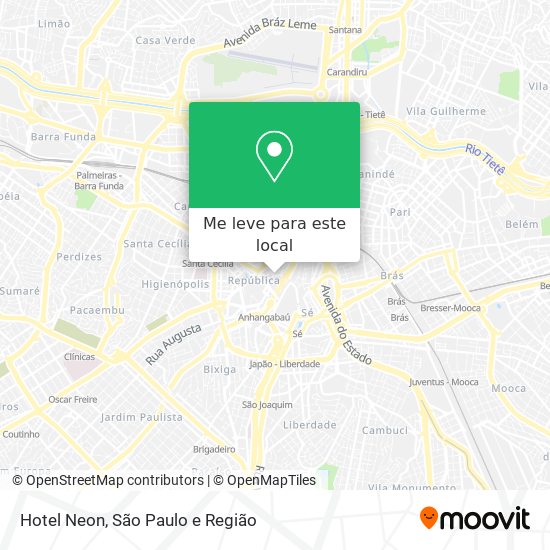 Hotel Neon mapa