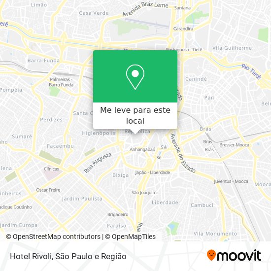 Hotel Rivoli mapa