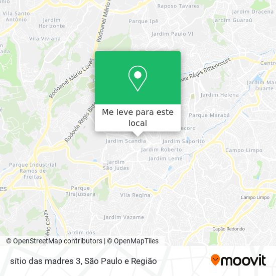 sítio das madres 3 mapa