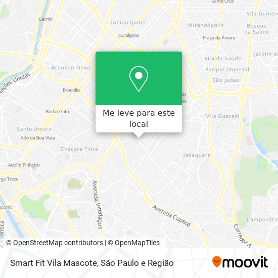 Smart Fit Vila Mascote mapa