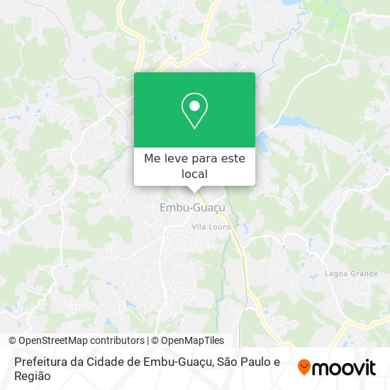 Prefeitura da Cidade de Embu-Guaçu mapa