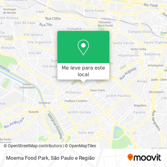 Moema Food Park mapa