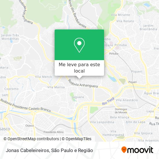 Jonas Cabeleireiros mapa