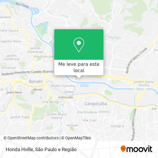 Honda Hville mapa