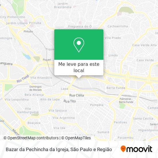 Bazar da Pechincha da Igreja mapa