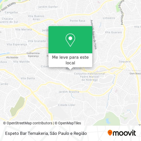 Espeto Bar Temakeria mapa
