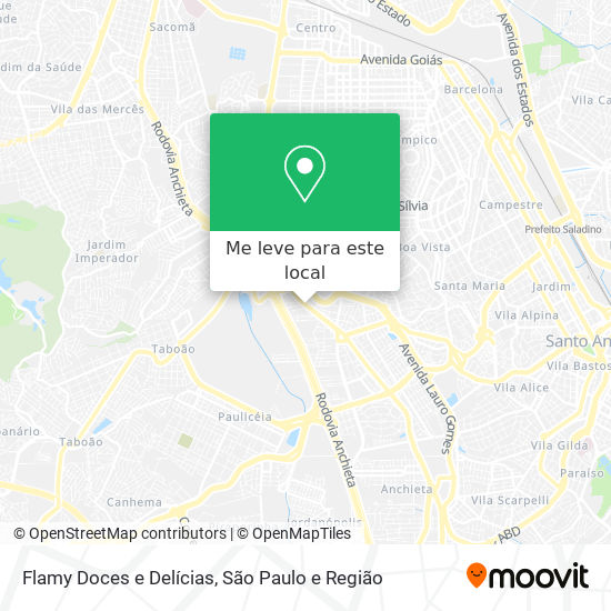 Flamy Doces e Delícias mapa