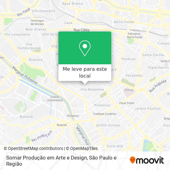 Somar Produção em Arte e Design mapa