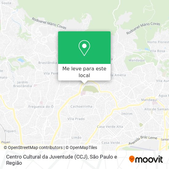 Centro Cultural da Juventude (CCJ) mapa