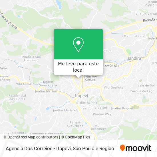 Agência Dos Correios - Itapevi mapa