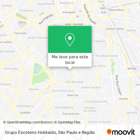 Grupo Escoteiro Hokkaido mapa