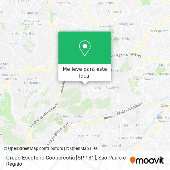 Grupo Escoteiro Coopercotia [SP 131] mapa