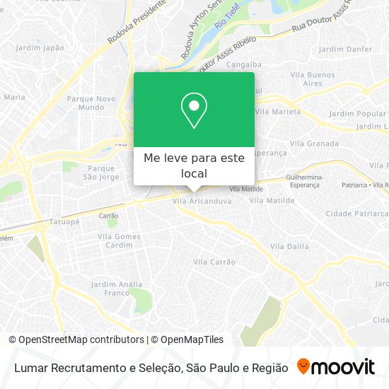 Lumar Recrutamento e Seleção mapa