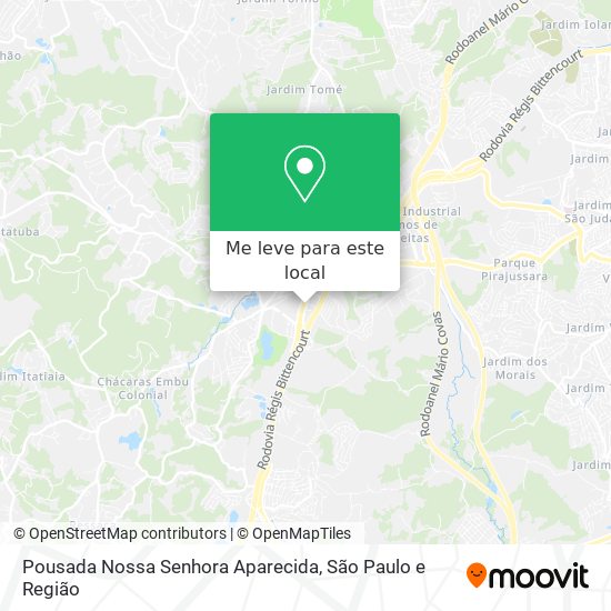 Pousada Nossa Senhora Aparecida mapa