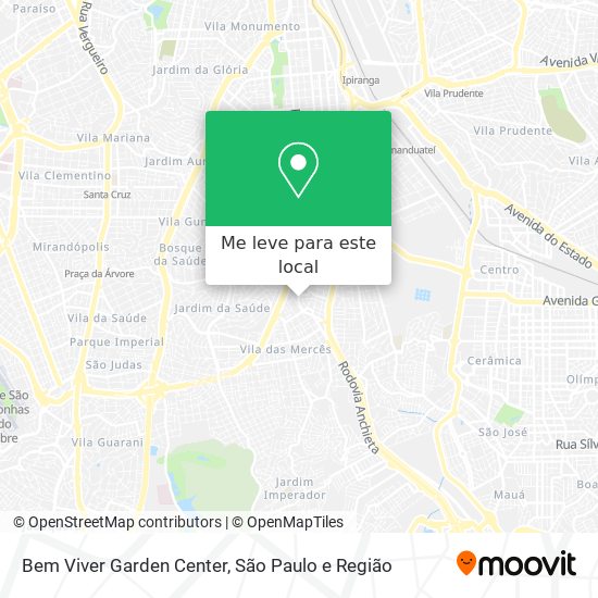 Bem Viver Garden Center mapa