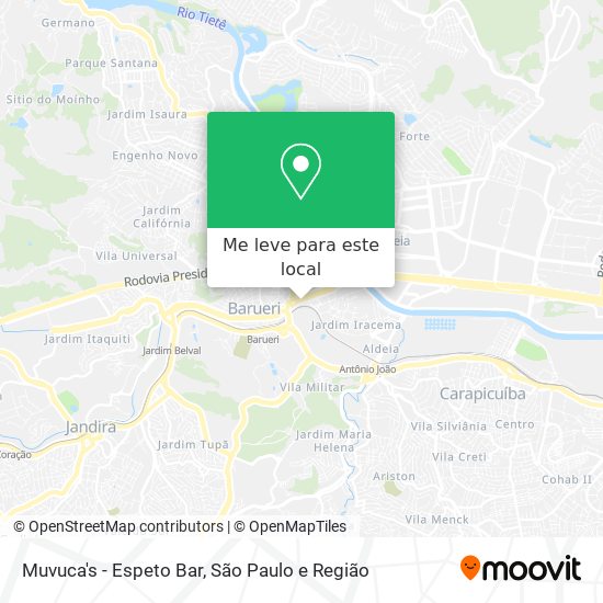 Muvuca's - Espeto Bar mapa