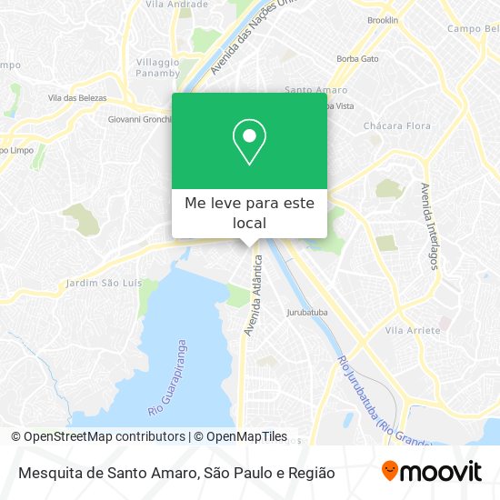 Mesquita de Santo Amaro mapa