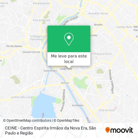 CEINE - Centro Espírita Irmãos da Nova Era mapa